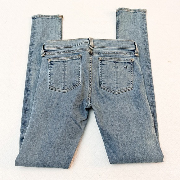Rag & Bone Skinny Denim Jeans Light Wash W1502K520 SZ26 - Picture 3 of 7